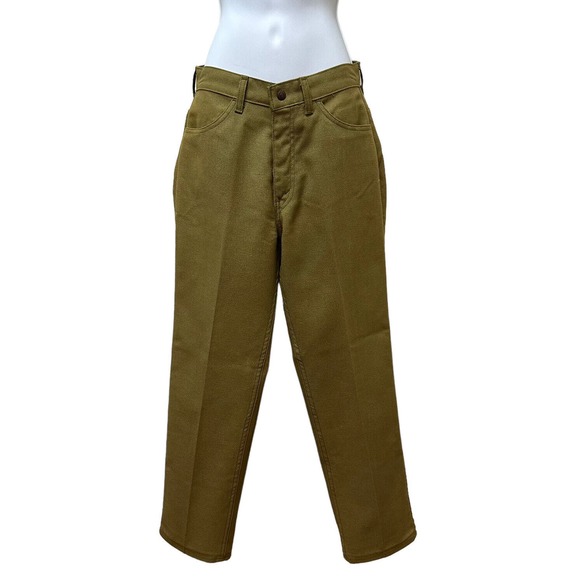 Levi's Pants - Vtg‎ Levi’s for Gals Sta-Prest Big E Avocado Green Pants Jeans 27" Waist NOS